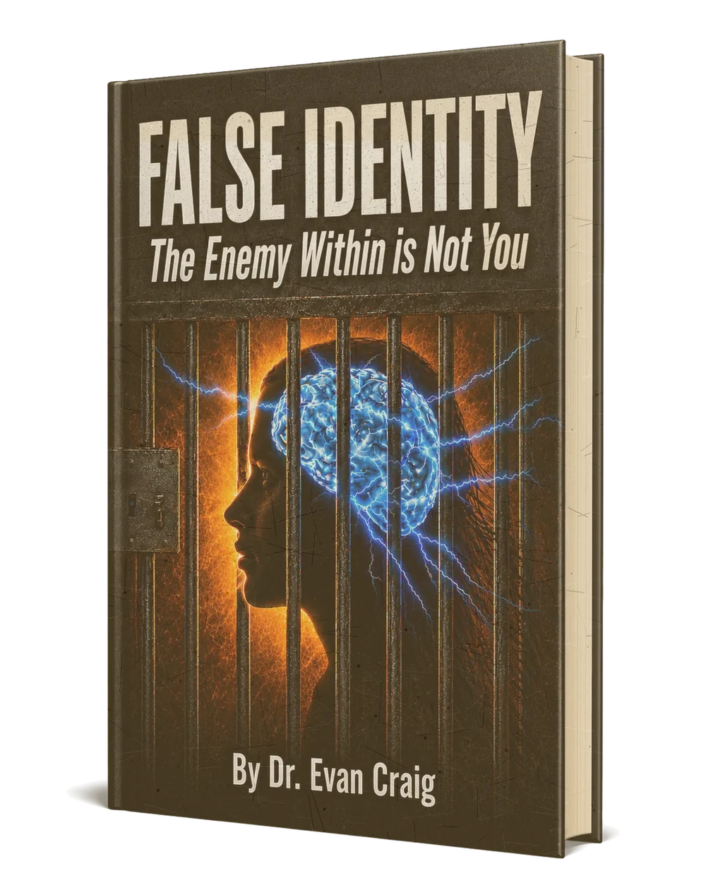 Book cover for False Identity: The Enemy Within is Not You by Dr. Evan Craig